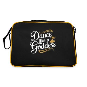 Rhythmic movements in oriental dance: - Retro Bag - black/gold - Back
