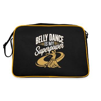 Rhythmic movements in oriental dance: - Retro Bag - black/gold - Back