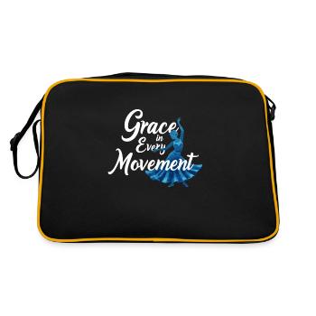 Rhythmic movements in oriental dance: - Retro Bag - black/gold - Back