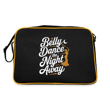 Rhythmic movements in oriental dance: - Retro Bag - black/gold - Back