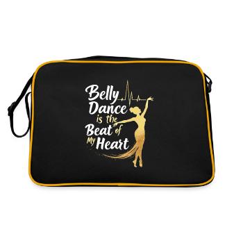 Rhythmic movements in oriental dance: - Retro Bag - black/gold - Back