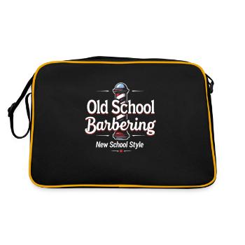 Vibrations de salon de coiffure et coupes de cheveux classiques pour - Sac Retro - noir/or - Dos