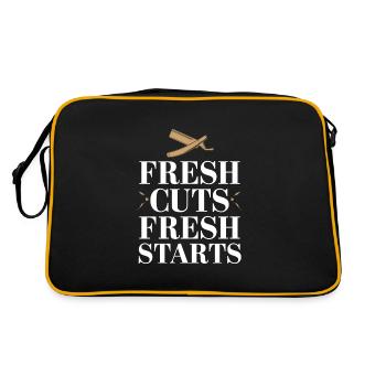 Vibrations de salon de coiffure et coupes de cheveux classiques pour - Sac Retro - noir/or - Dos