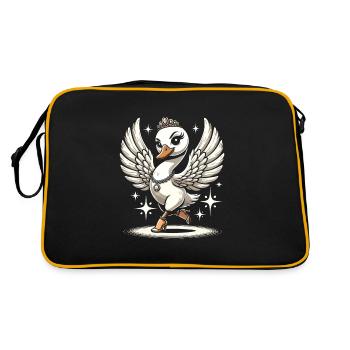 Rhythmic movements in oriental dance: - Retro Bag - black/gold - Back