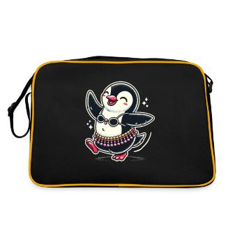 Rhythmic movements in oriental dance: - Retro Bag - black/gold - Back