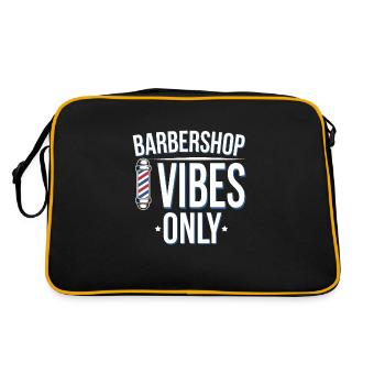 Vibrations de salon de coiffure et coupes de cheveux classiques pour - Sac Retro - noir/or - Dos