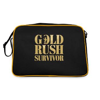 Ruée vers l’or Aventure Prospecteur d’or Chasse au trésor - Sac Retro - noir/or - Dos