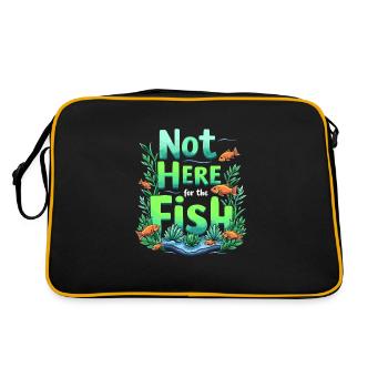 Aquascaping Enthusiast Underwater Gardening - Retro Tasche - Schwarz/Gold - Hinten