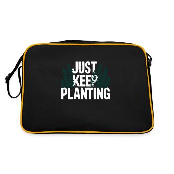 Aquascaping Enthusiast Underwater Gardening - Retro Tasche - Schwarz/Gold - Hinten