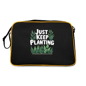Aquascaping Enthusiast Underwater Gardening - Retro Tasche - Schwarz/Gold - Hinten