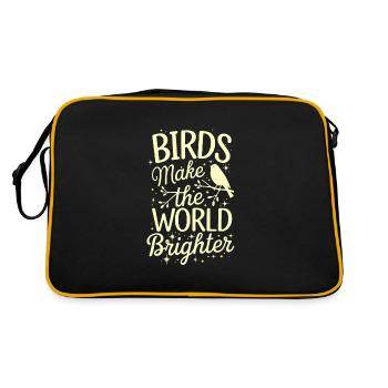 Passionné par le sauvetage des oiseaux et la faune sauvage - Sac Retro - noir/or - Dos