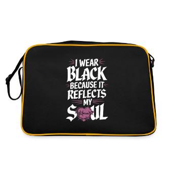 Introversion Style alternatif Émotionnel - Sac Retro - noir/or - Dos