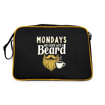 Bearded Professional Work Life Beard Pride Bearded - Retro Bag - black/gold - Back