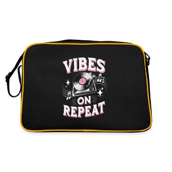 Chill Vibes Amateur de musique décontractée Relaxante - Sac Retro - noir/or - Dos