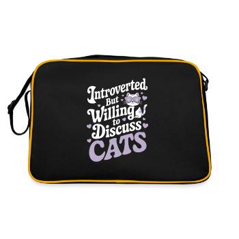 Emo Vibes and Emotional Punk Aesthetic for the - Retro Bag - black/gold - Back