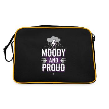 Emo Vibes and Emotional Punk Aesthetic for the - Retro Bag - black/gold - Back