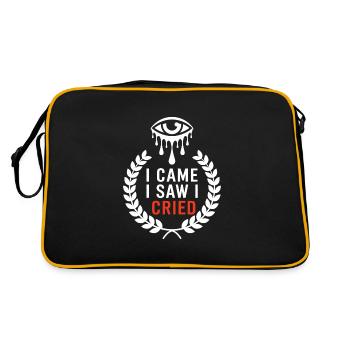 Emo Vibes and Emotional Punk Aesthetic for the - Retro Bag - black/gold - Back