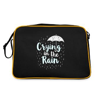 Emo Vibes and Emotional Punk Aesthetic for the - Retro Tasche - Schwarz/Gold - Hinten