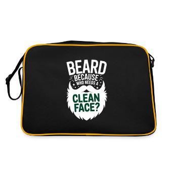 Humour drôle pour la barbe pour les passionnés et les amoureux de la barbe - Sac Retro - noir/or - Dos