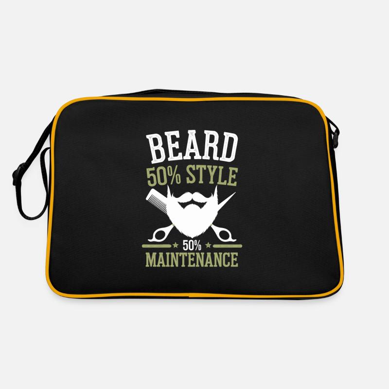 Funny Beard Humor for Beard Enthusiasts and Lovers Retro Bag