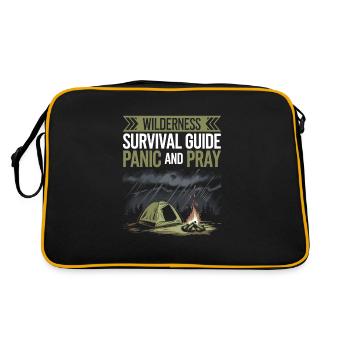 Mastering Wilderness Survival Skills and Outdoor - Retro Bag - black/gold - Back