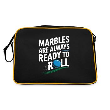 Thrilling Marble Racing Adventures for Enthusiasts - Retro Bag - black/gold - Back