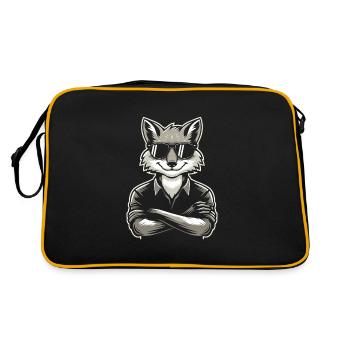 Furry Fandom Enthousiaste Cosplay Fun et Fursuiting - Sac Retro - noir/or - Dos