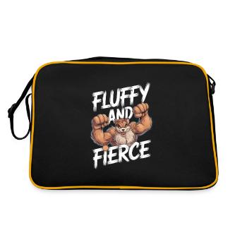 Furry Fandom Enthousiaste Cosplay Fun et Fursuiting - Sac Retro - noir/or - Dos