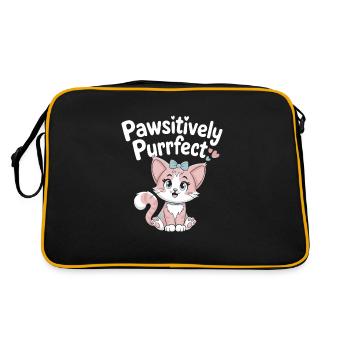 Furry Fandom Enthousiaste Cosplay Fun et Fursuiting - Sac Retro - noir/or - Dos