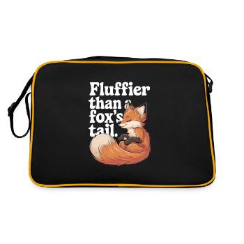 Furry Fandom Enthousiaste Cosplay Fun et Fursuiting - Sac Retro - noir/or - Dos