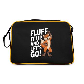 Furry Fandom Enthousiaste Cosplay Fun et Fursuiting - Sac Retro - noir/or - Dos