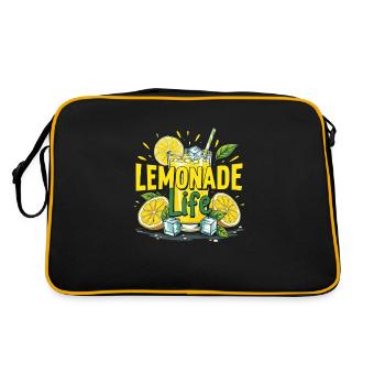 Refreshing Lemonade Vibes: Perfect for Lemonade - Retro Bag - black/gold - Back