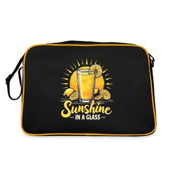 Refreshing Lemonade Vibes: Perfect for Lemonade - Retro Bag - black/gold - Back