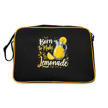 Refreshing Lemonade Vibes: Perfect for Lemonade - Retro Bag - black/gold - Back