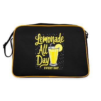 Refreshing Lemonade Vibes: Perfect for Lemonade - Retro Bag - black/gold - Back