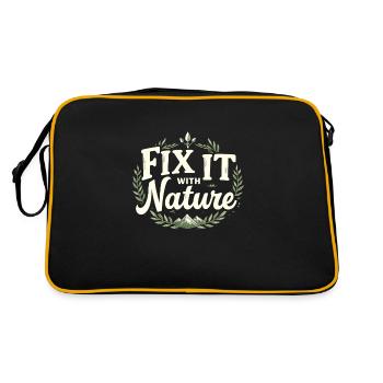 Guérison de la nature et bien-être grâce à - Sac Retro - noir/or - Dos