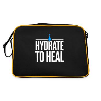 Parcours d’hydratation et de bien-être : Restez hydraté et - Sac Retro - noir/or - Dos