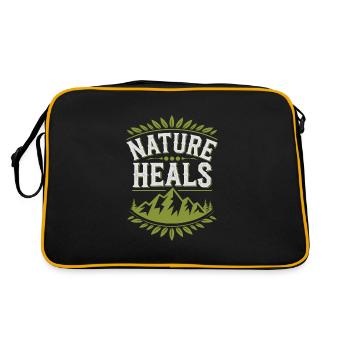 Guérison de la nature et bien-être grâce à - Sac Retro - noir/or - Dos