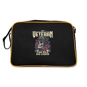 Honor Veterans Day with Patriotism and Military - Retro Bag - black/gold - Back