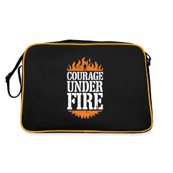 Honor Veterans Day with Patriotism and Military - Retro Bag - black/gold - Back