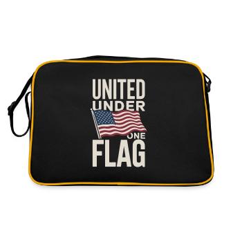Honor Veterans Day with Patriotism and Military - Retro Tasche - Schwarz/Gold - Hinten