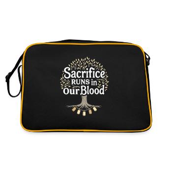 Honor Veterans Day with Patriotism and Military - Retro Bag - black/gold - Back