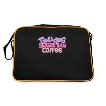 Amateur de café, accro à la caféine et - Sac Retro - noir/or - Dos