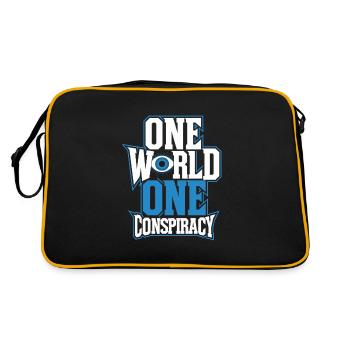 Conspiration mondiale du Nouvel Ordre Mondial - Sac Retro - noir/or - Dos