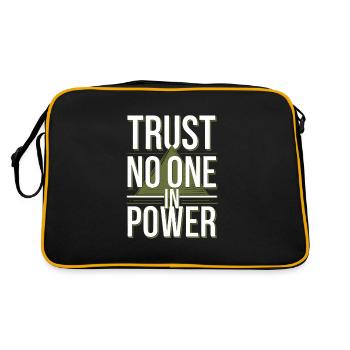Conspiration mondiale du Nouvel Ordre Mondial - Sac Retro - noir/or - Dos