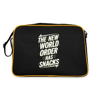 Conspiration mondiale du Nouvel Ordre Mondial - Sac Retro - noir/or - Dos