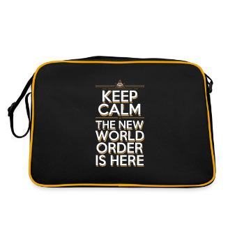 Conspiration mondiale du Nouvel Ordre Mondial - Sac Retro - noir/or - Dos