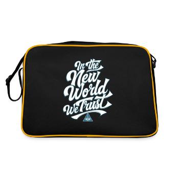 Conspiration mondiale du Nouvel Ordre Mondial - Sac Retro - noir/or - Dos