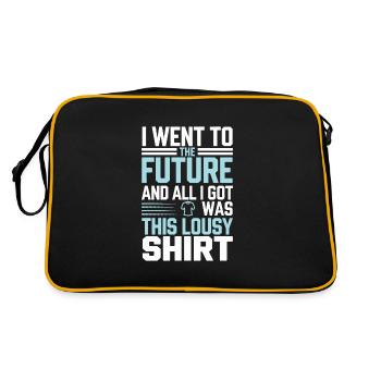 Passionné de science-fiction et de voyage dans le temps - Sac Retro - noir/or - Dos