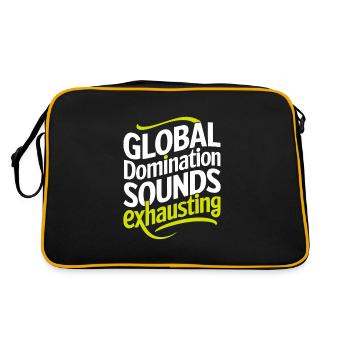 Conspiration mondiale du Nouvel Ordre Mondial - Sac Retro - noir/or - Dos